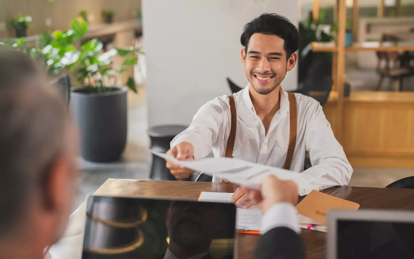 Let's hope you are this happy when you nail an interview that includes a loyalty test (Getty Stock Image)