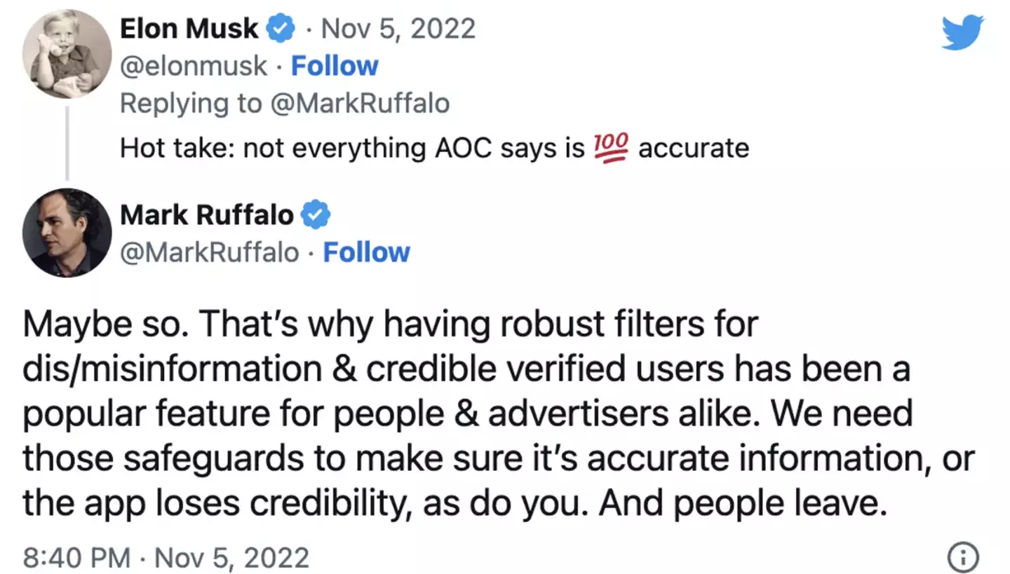 Mark Ruffalo warned Musk to get off Twitter after his $44 billion takeover.