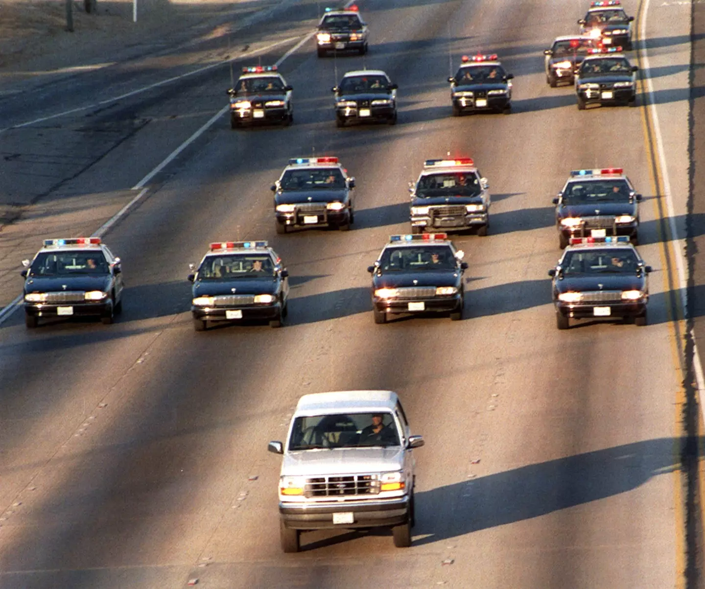 OJ Simpson was infamously arrested after being pursued by patrol cars.