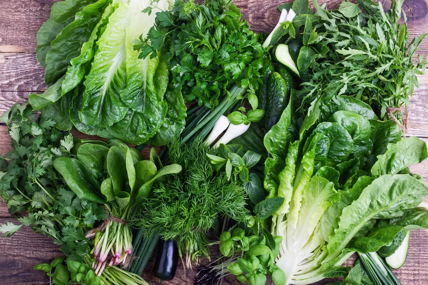 Calcium-rich, green leafy vegetables were also found to be beneficial (Getty Stock)