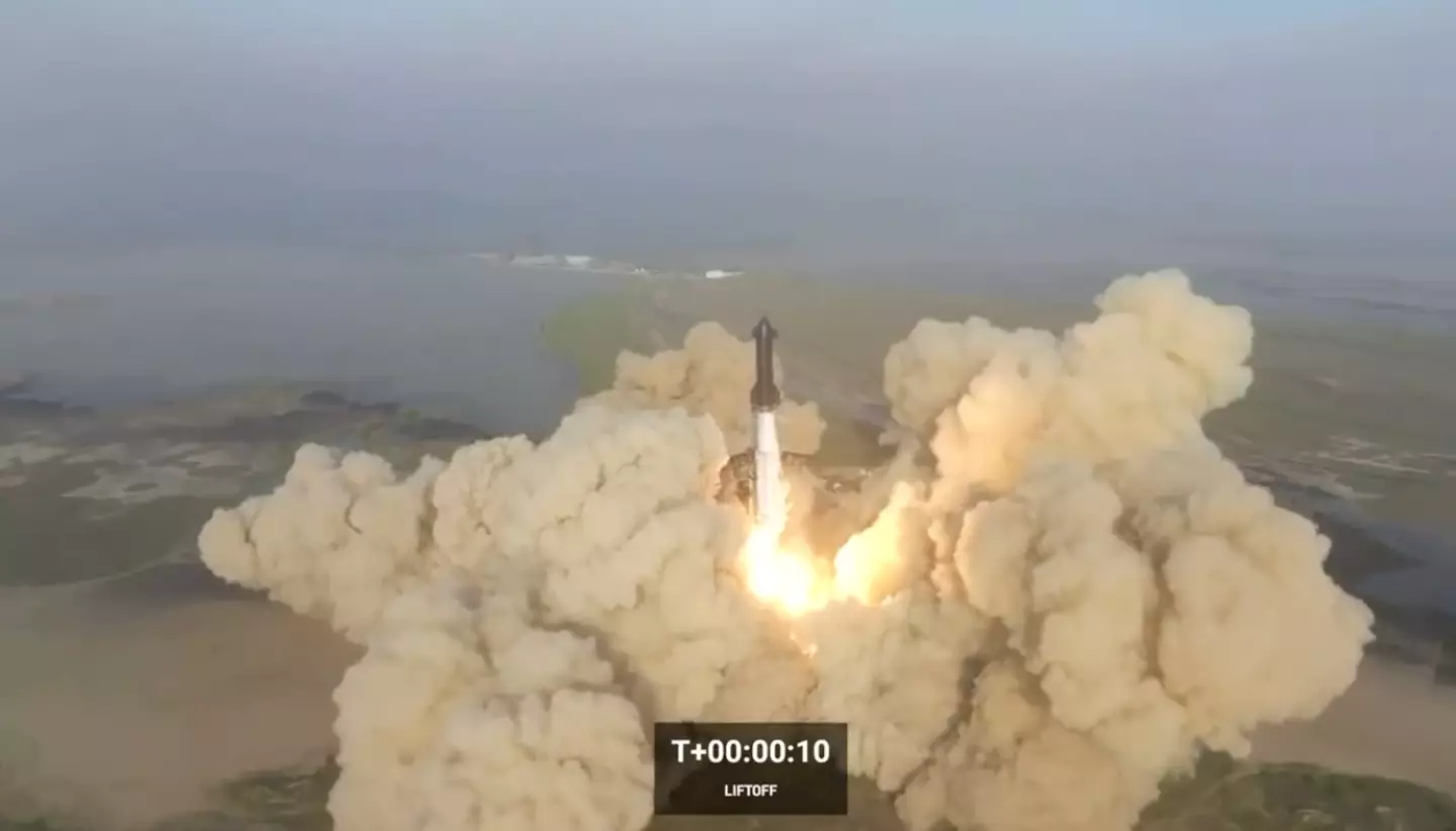 The rocket exploded just a few minutes after lift-off.