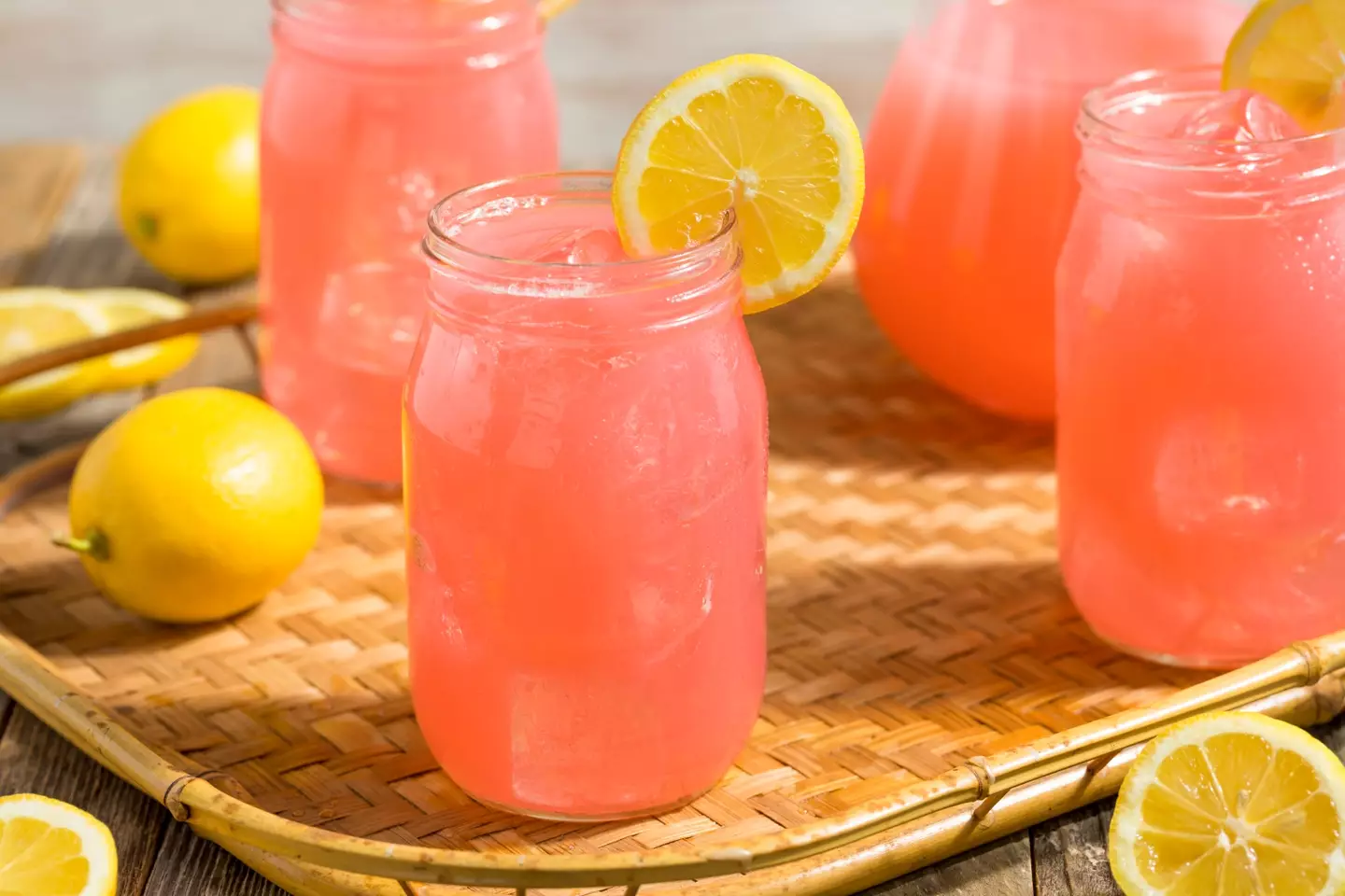 Pink lemonade can be delicious on a hot day. (bhofack2)