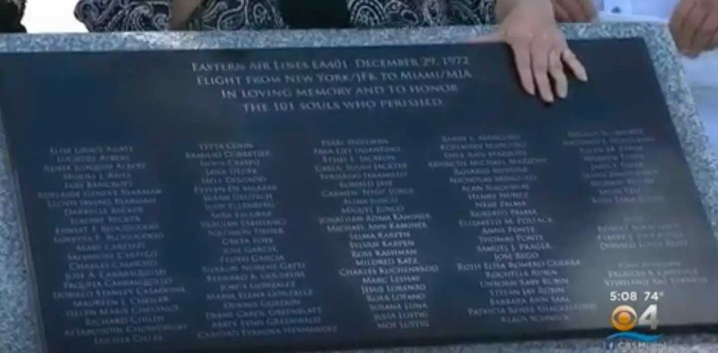 A memorial has been made to commemorate everyone who died in the crash.
