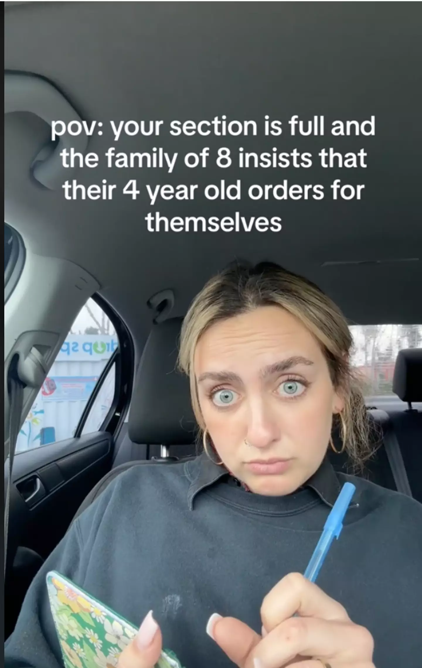 The waitress shared her pet peeve on tiktok. Credit:tiktok/@karli_constantino