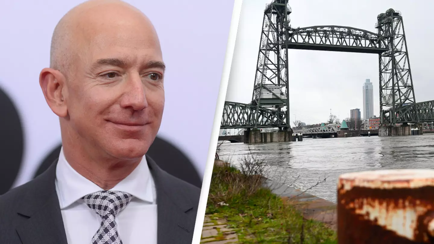 Jeff Bezos' $500 Million Superyacht Towed From Dutch Bridge Amid Egging Threats