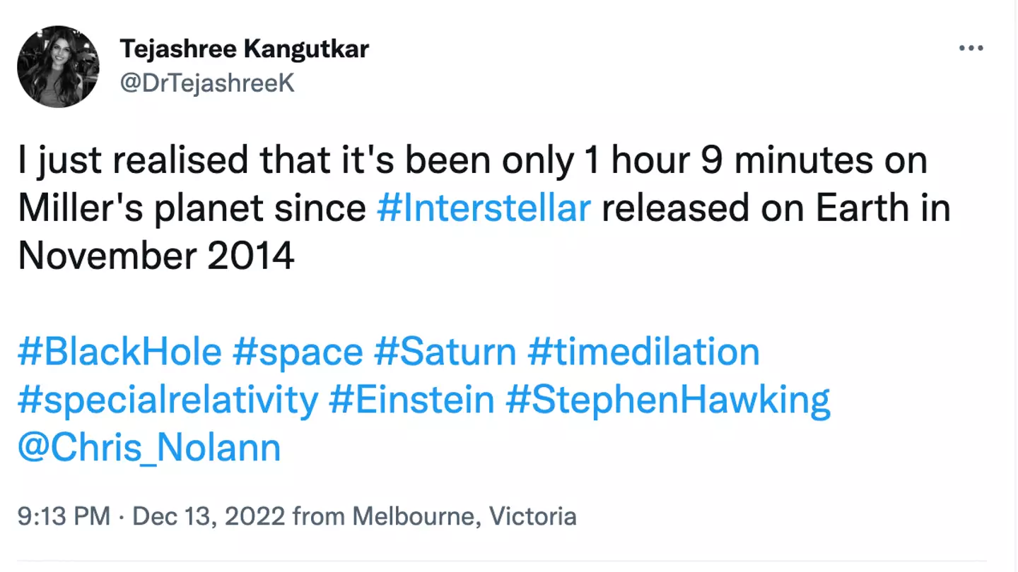 The timeframe in Interstellar means it's only been an hour since it was released.