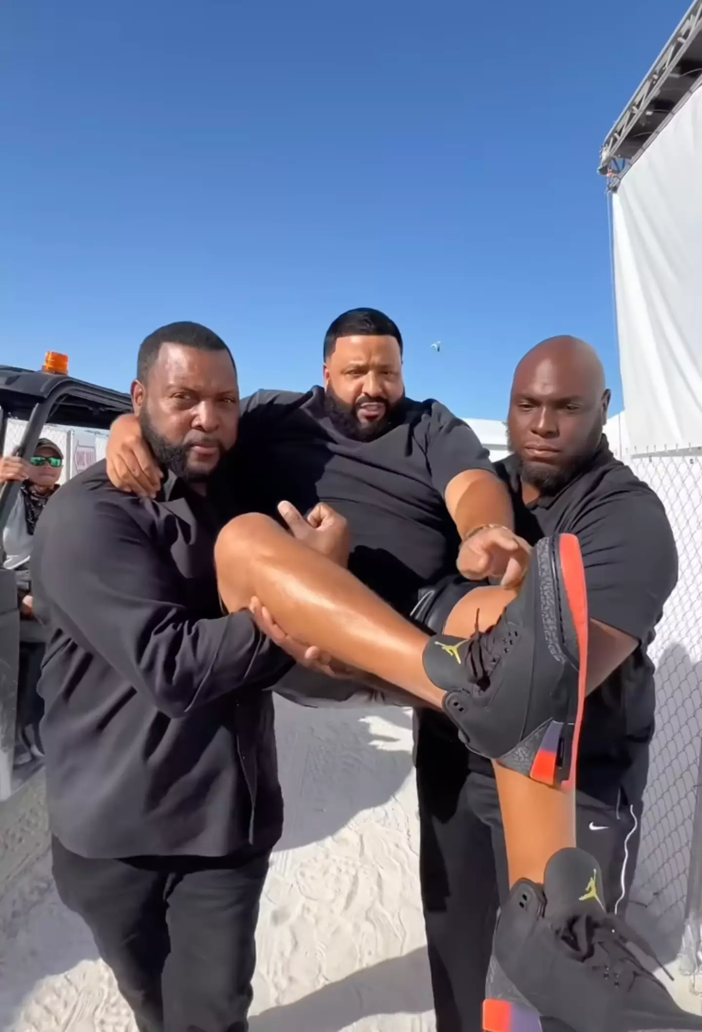 The sneakers are part of an unreleased collection.