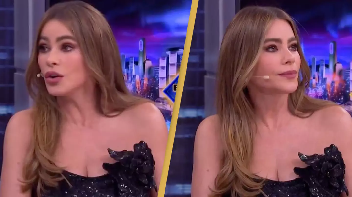 Awkward moment Sofia Vergara confronts interviewer as he appears to poke fun at her English