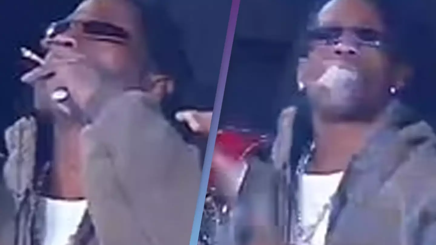 Travis Scott angers fans after appearing to smoke a joint live on Netflix's WWE debut