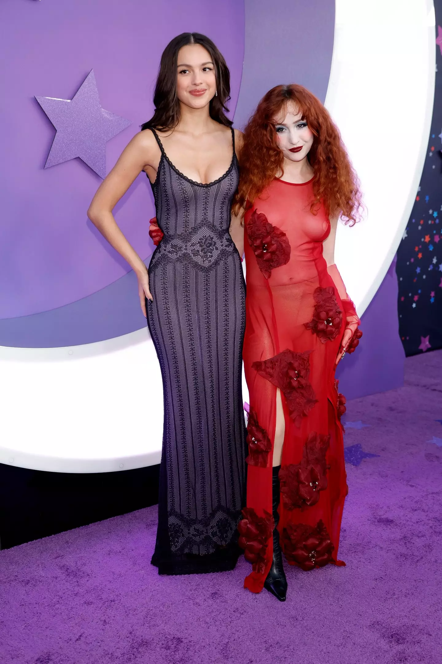 Olivia Rodrigo and Chappell Roan attend the LA premiere Of Netflix's 'Olivia Rodrigo: GUTS World Tour' (Frazer Harrison/Getty Images)