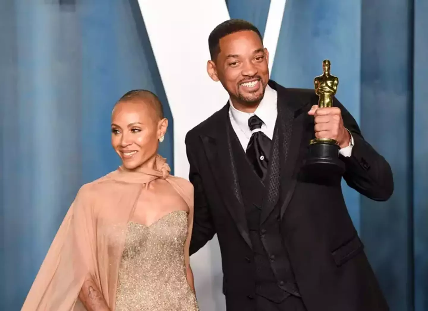 Jada Pinkett Smith and Will Smith at the 94th Academy Awards.