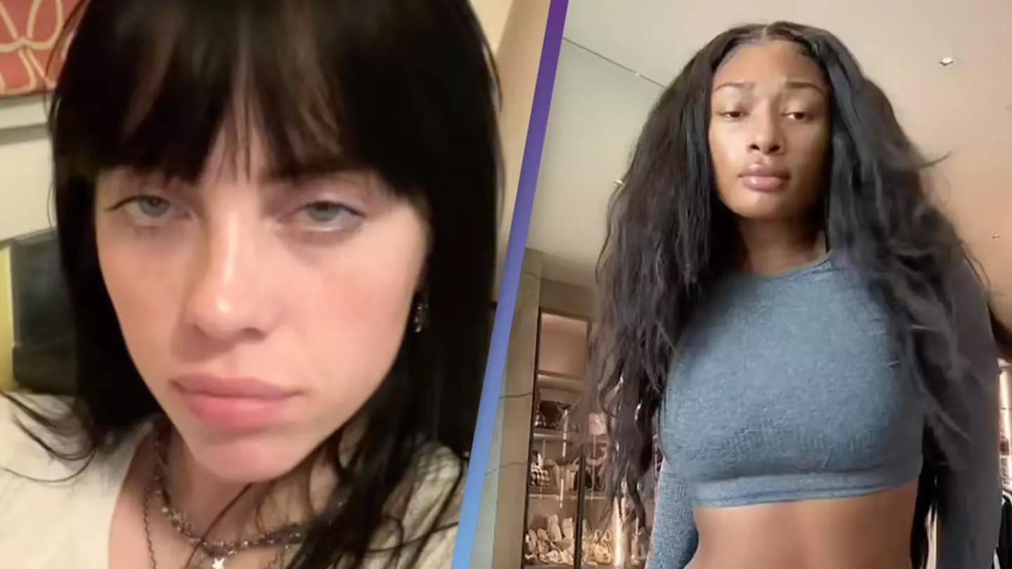 Fans stunned by Billie Eilish's 'thirsty' response to Megan Thee Stallion's latest video