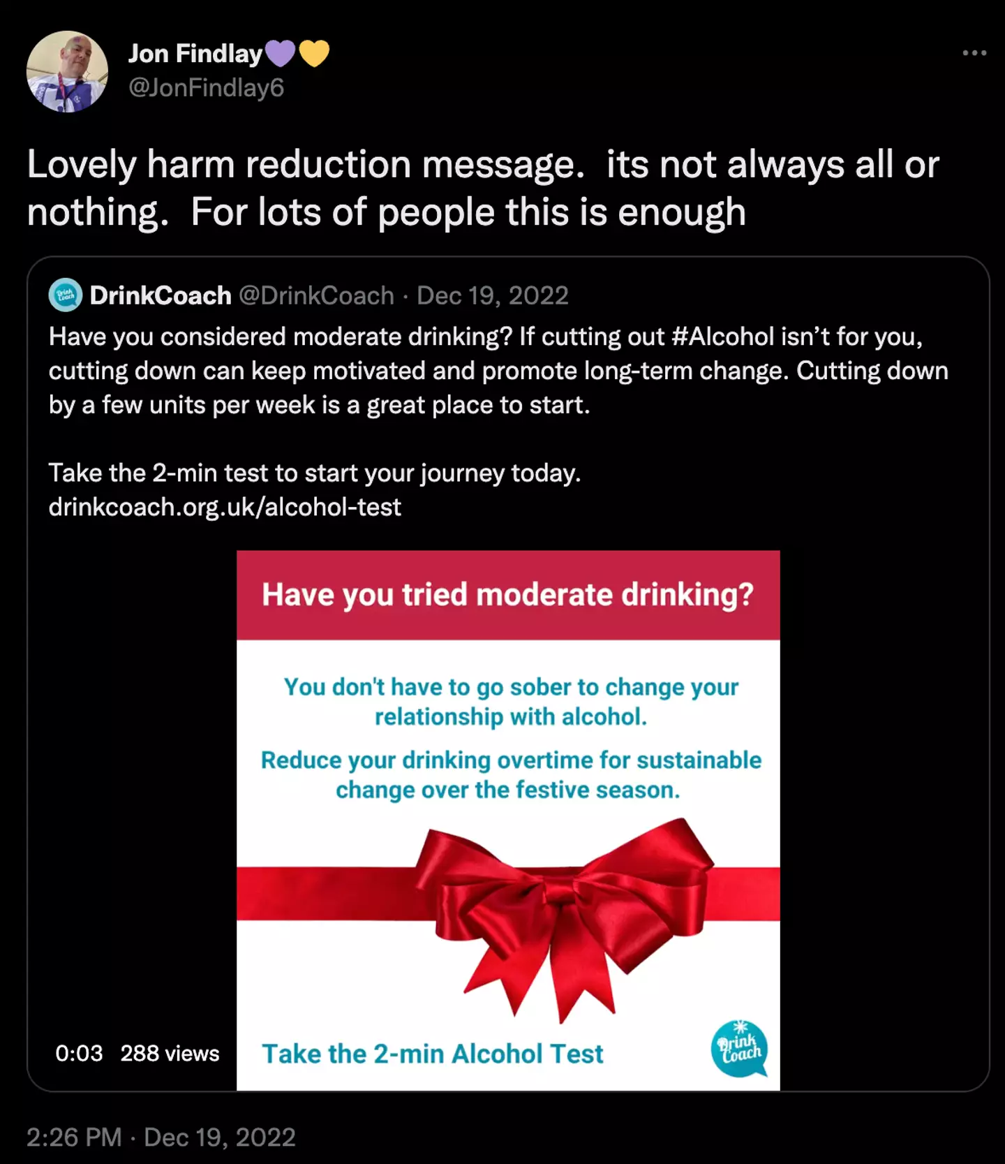DrinkCoach doesn't always recommend cutting alcohol out completely.