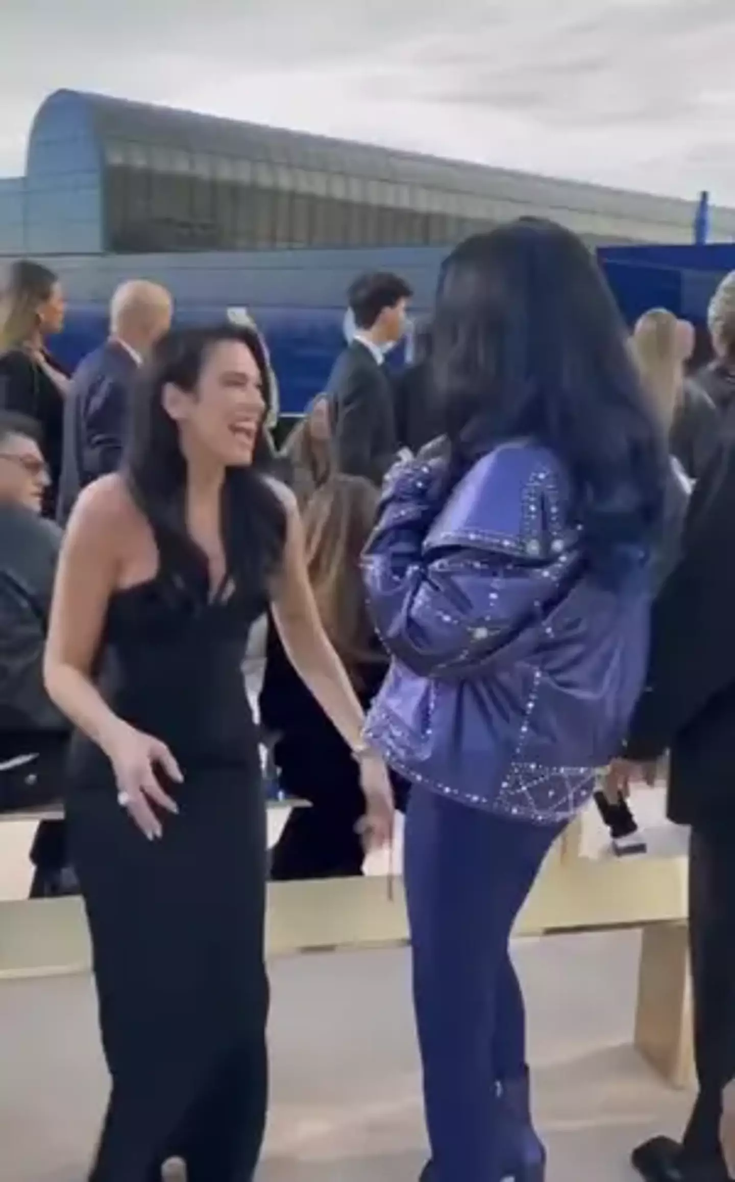 The pair finally met at the Versace Fall/Winter 2023 Show.