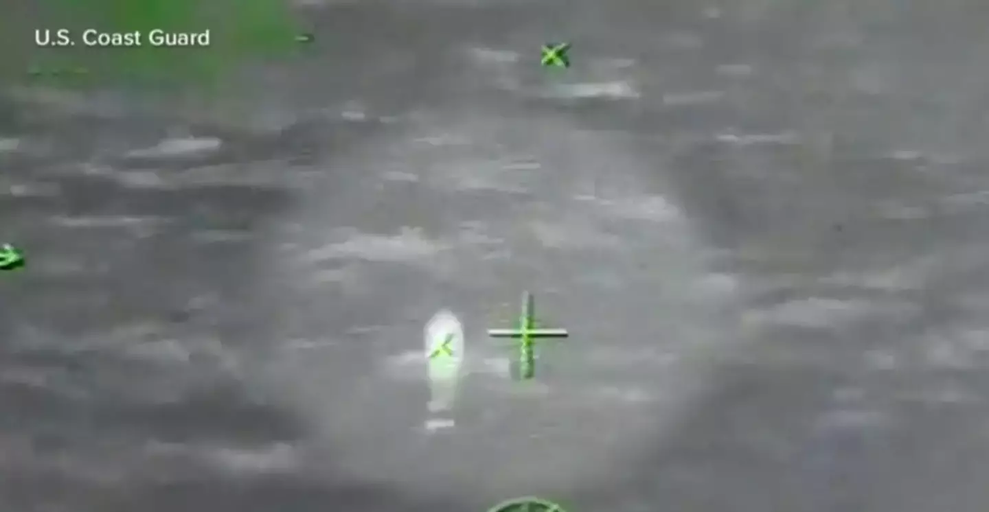 The US Coast Guard somehow managed to spot him. (Good Morning America)