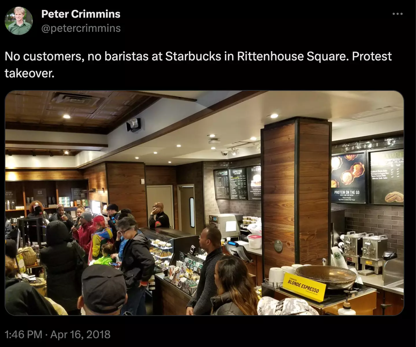 Protests erupted over the treatment of the two business men.