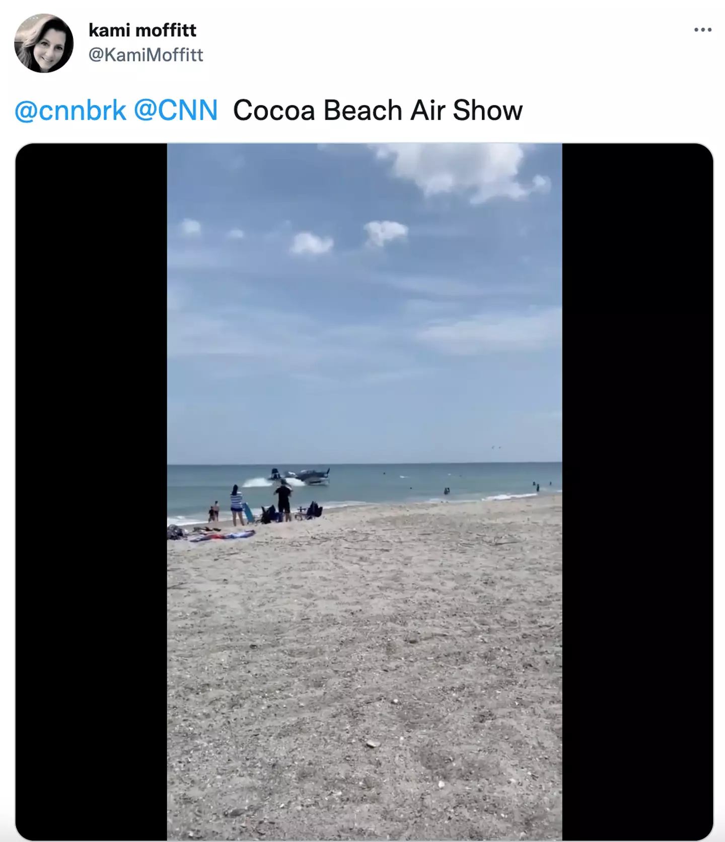 Another video posted on Twitter showed the incident from another angle.
