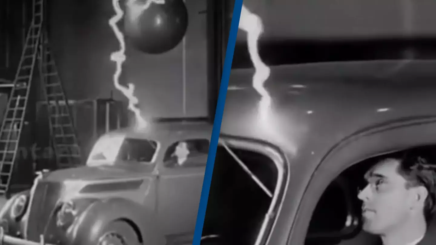 1940s experiment shows how cars are safe from lightning