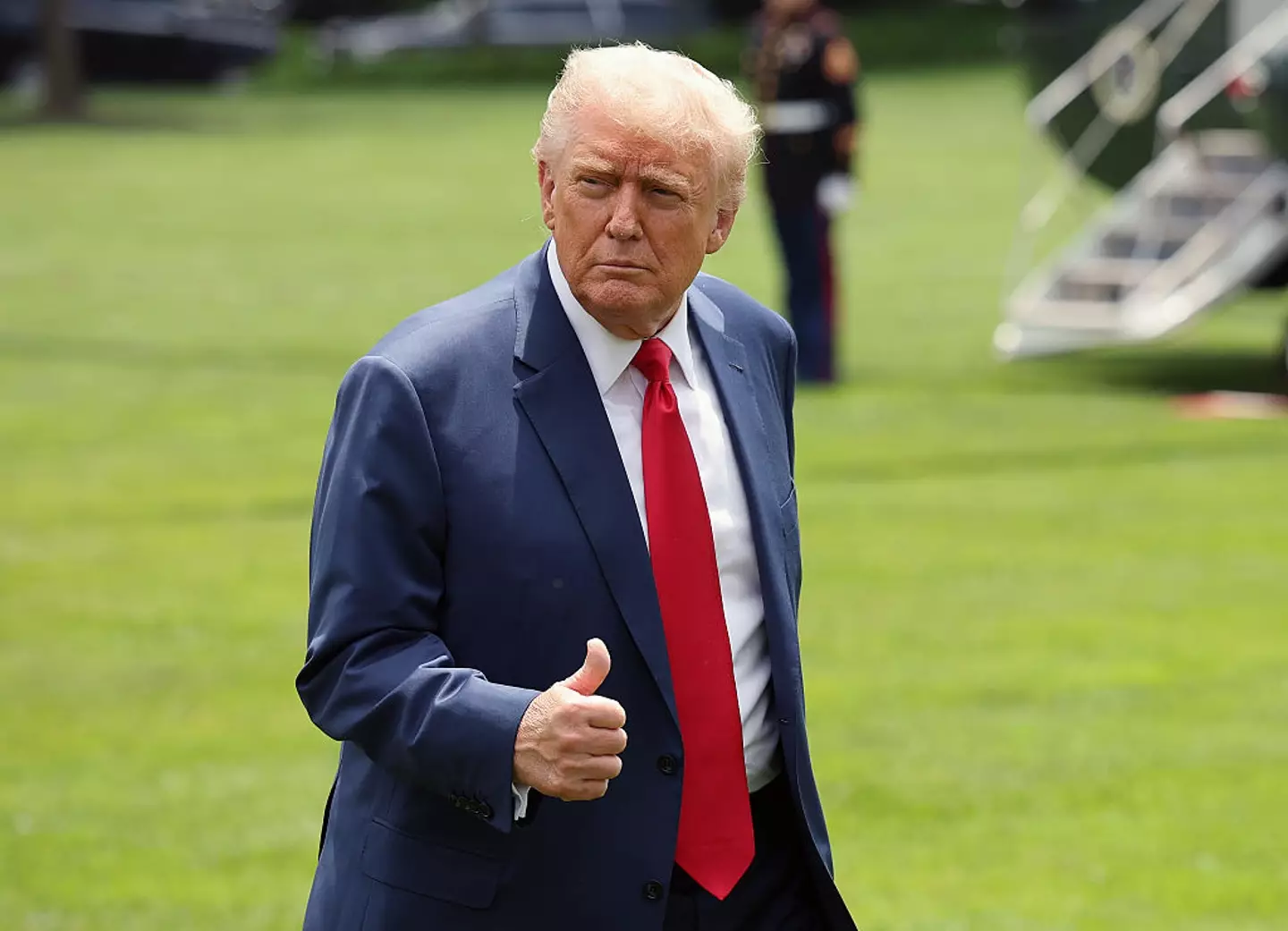 Trump announced his plans for the $1,000 account (Win McNamee/Getty Images)