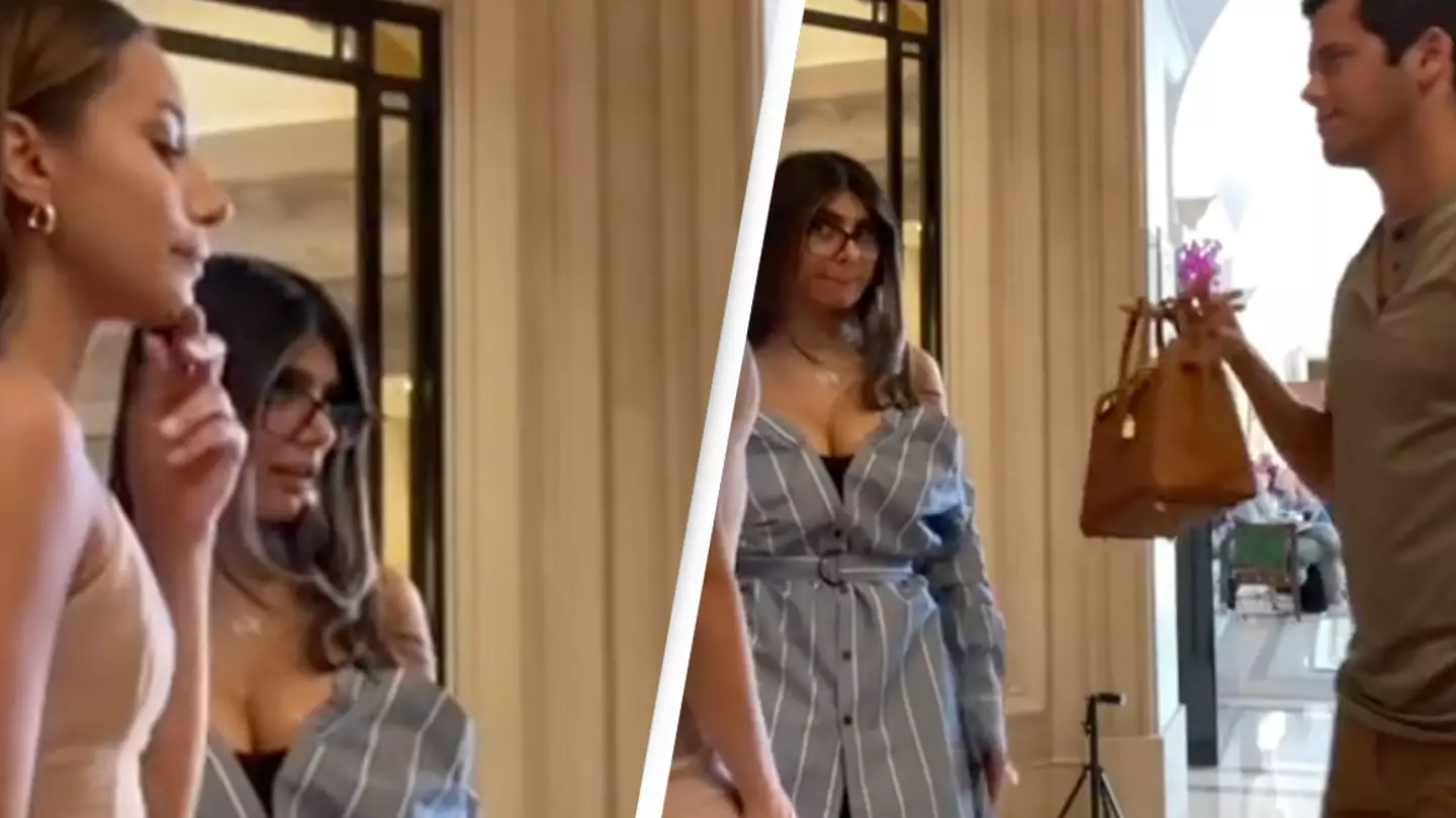 Man forced to buy his wife an apology gift after recognizing Mia Khalifa in their hotel
