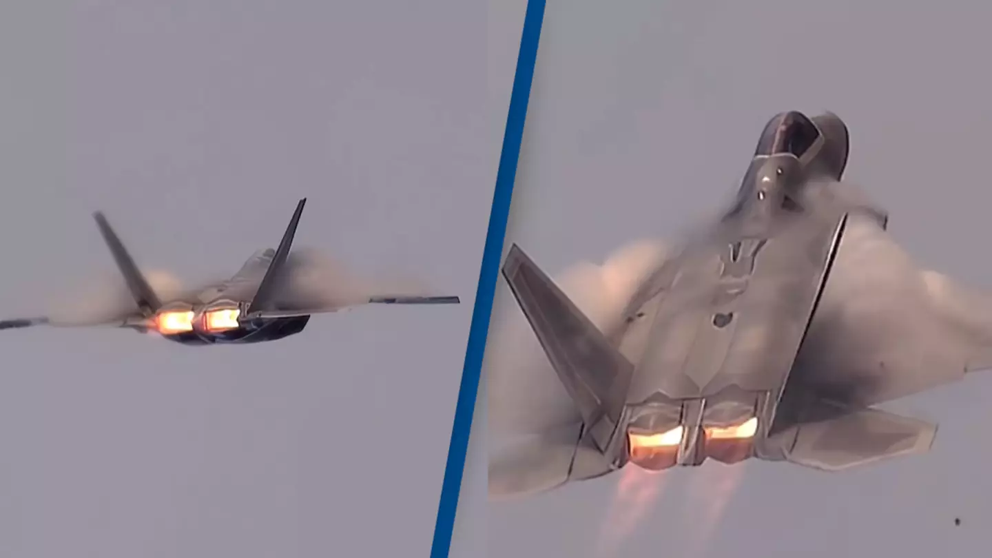 Footage captures fighter aircraft ‘activating its cloaking device’ and people have a lot to say about it