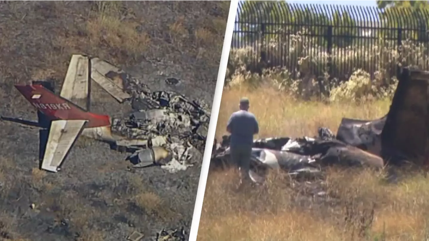 Six people killed after plane crashes into field in California just 500 feet before runway