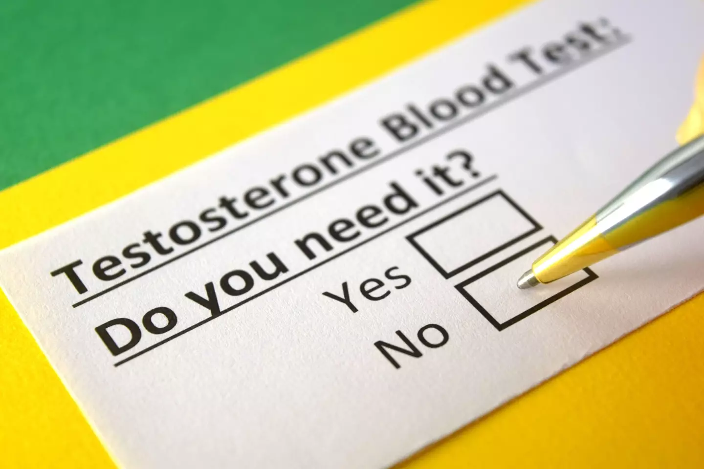 Simon discovered he had testosterone deficiency by doing a simple blood test.