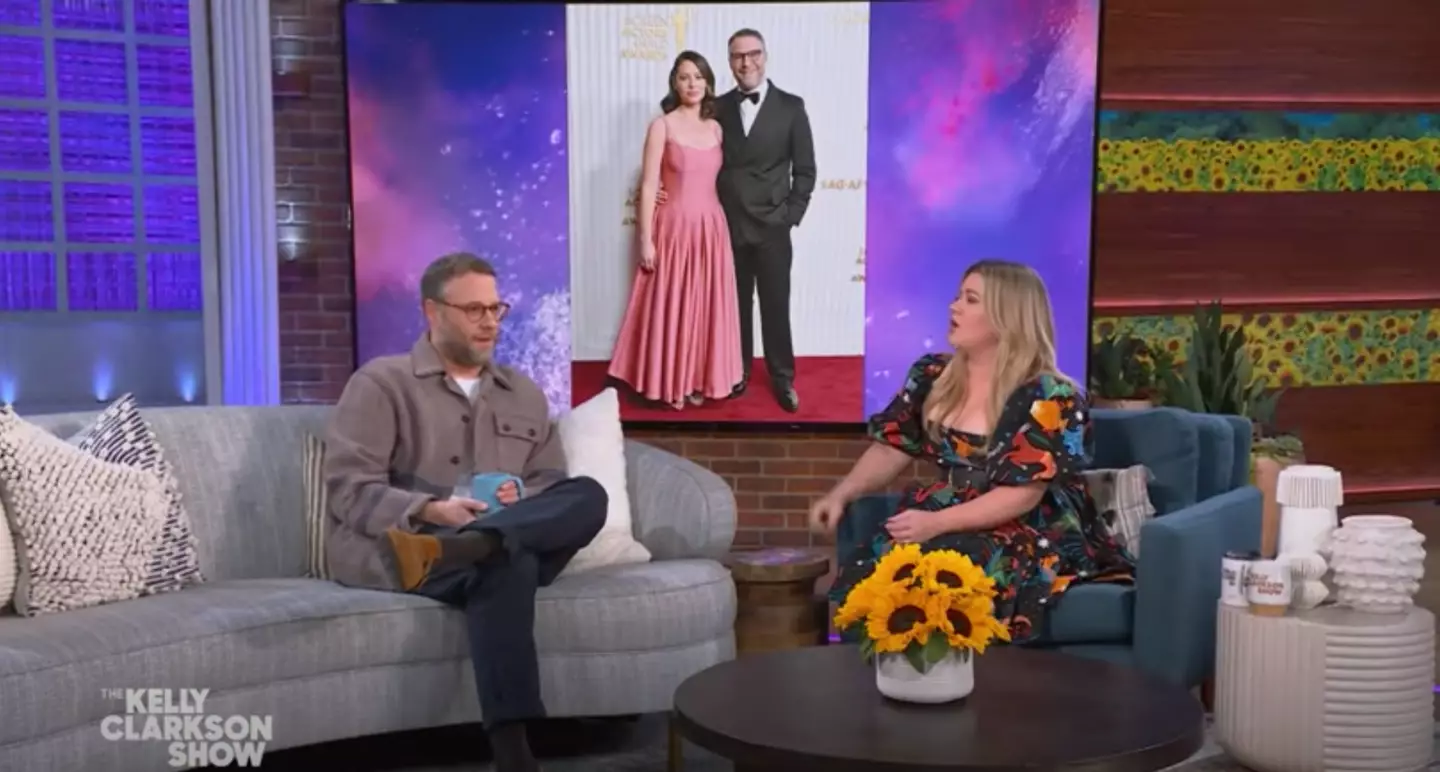 Seth Rogen on The Kelly Clarkson Show.