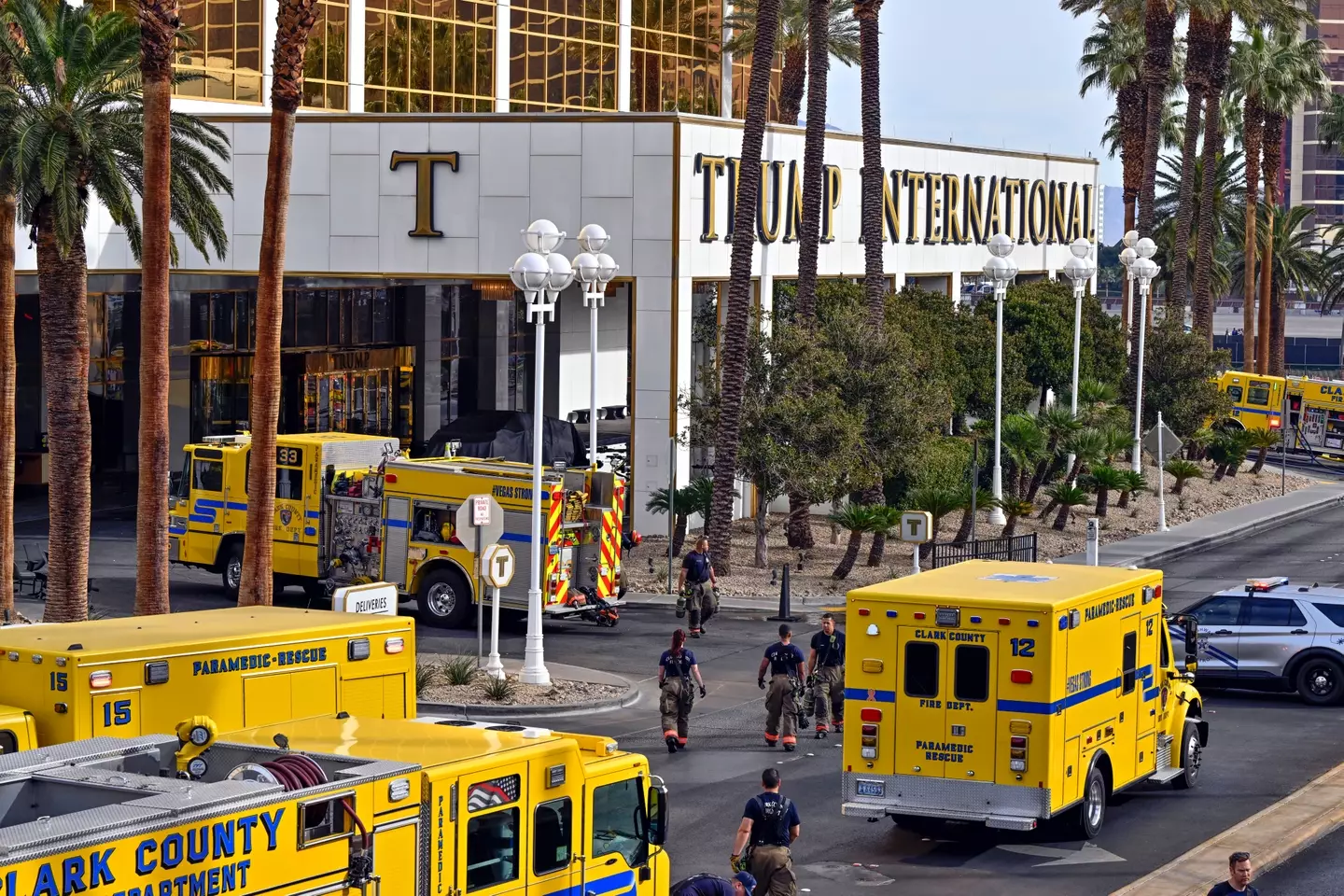 The explosion took place outside of Trump International Hotel in Las Vegas (Getty Images/ David Becker for the Washington Post)