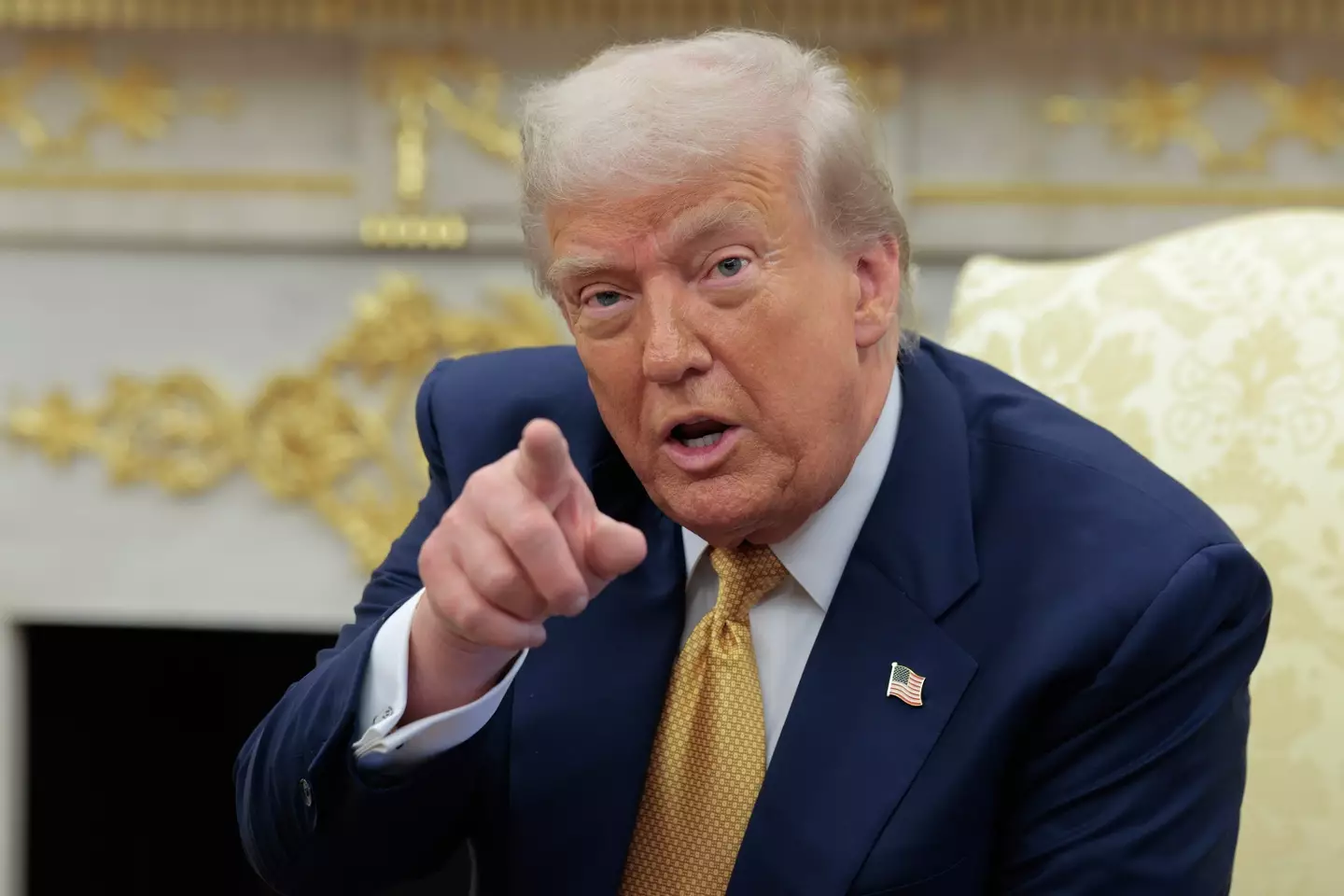 Donald Trump has hit back at an article that claims to contain a letter he wrote to the late Jeffrey Epstein (Anna Moneymaker/Getty Images)