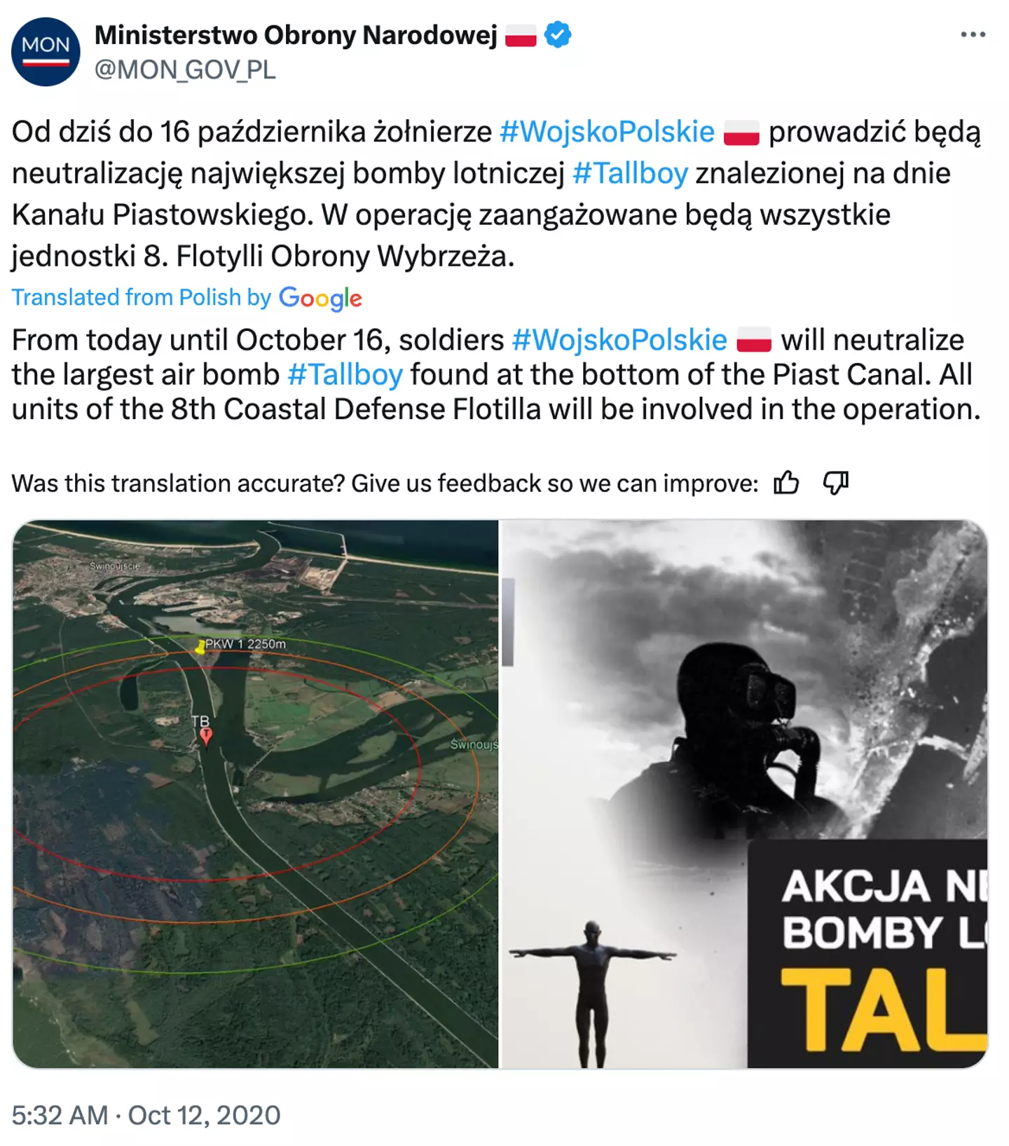 The bomb was one of the largest.