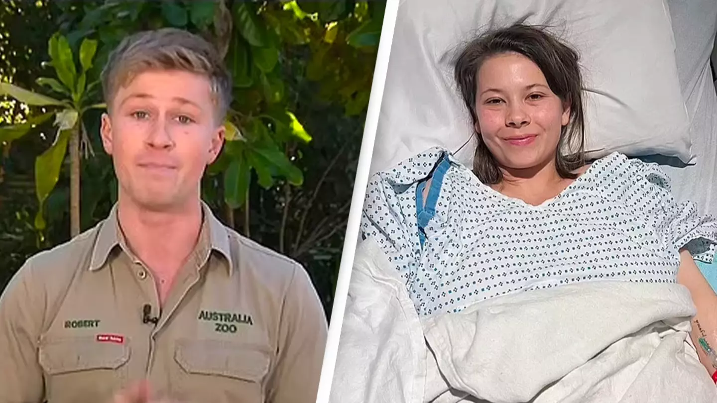 Robert Irwin emotional as he discusses sister Bindi having ‘chocolate cyst’ removed