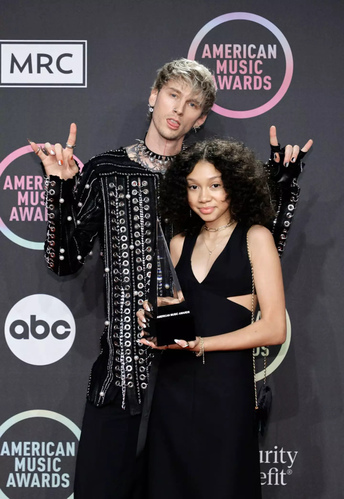Machine Gun Kelly and his daughter, Casie Colson Baker (Amy Sussman/Getty Images)