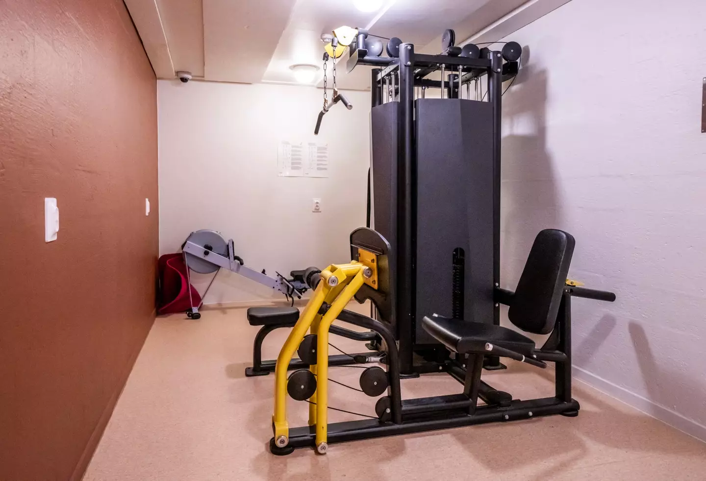 There is also a gym at the facility (OLE BERG-RUSTEN/NTB/AFP via Getty Images))