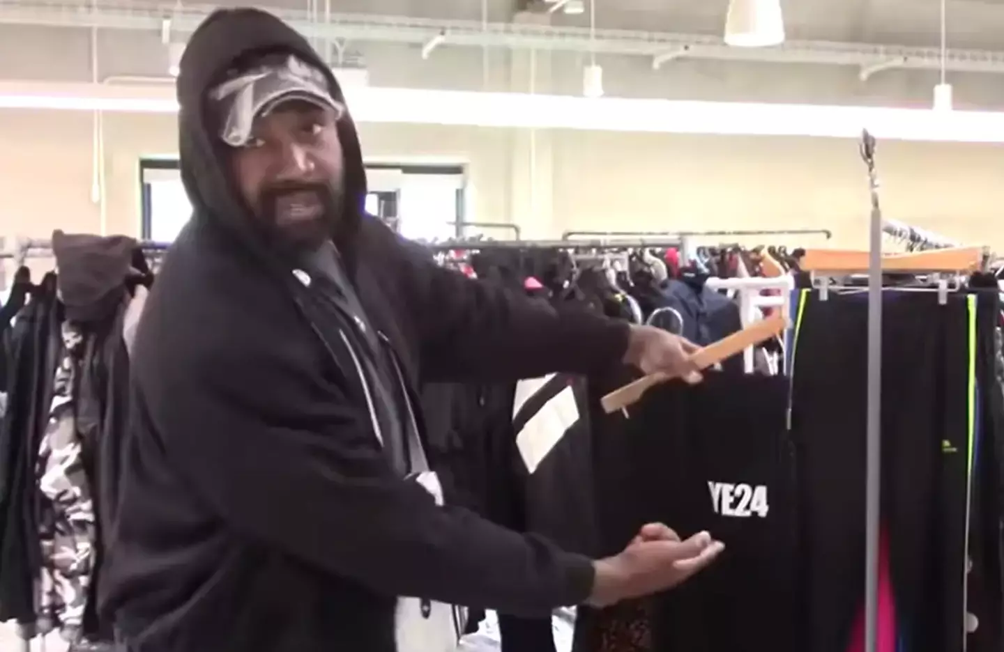 It comes shortly after Ye announced his presidential bid while being filmed showcasing ‘Ye 2024’ merchandise.