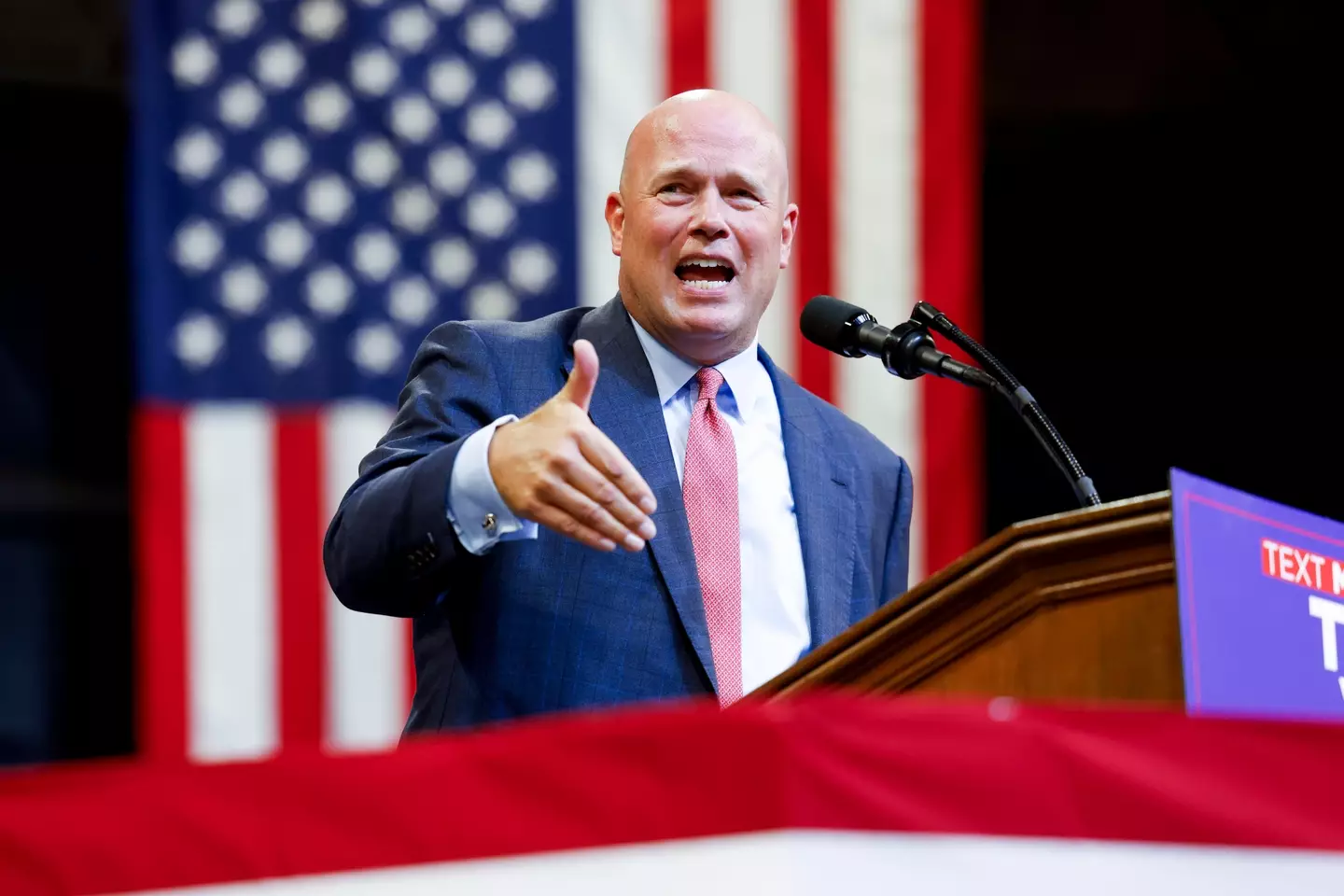 General Matthew Whitaker has been tipped to feature in Trump's cabinet (Michael Ciaglo/Getty Images)