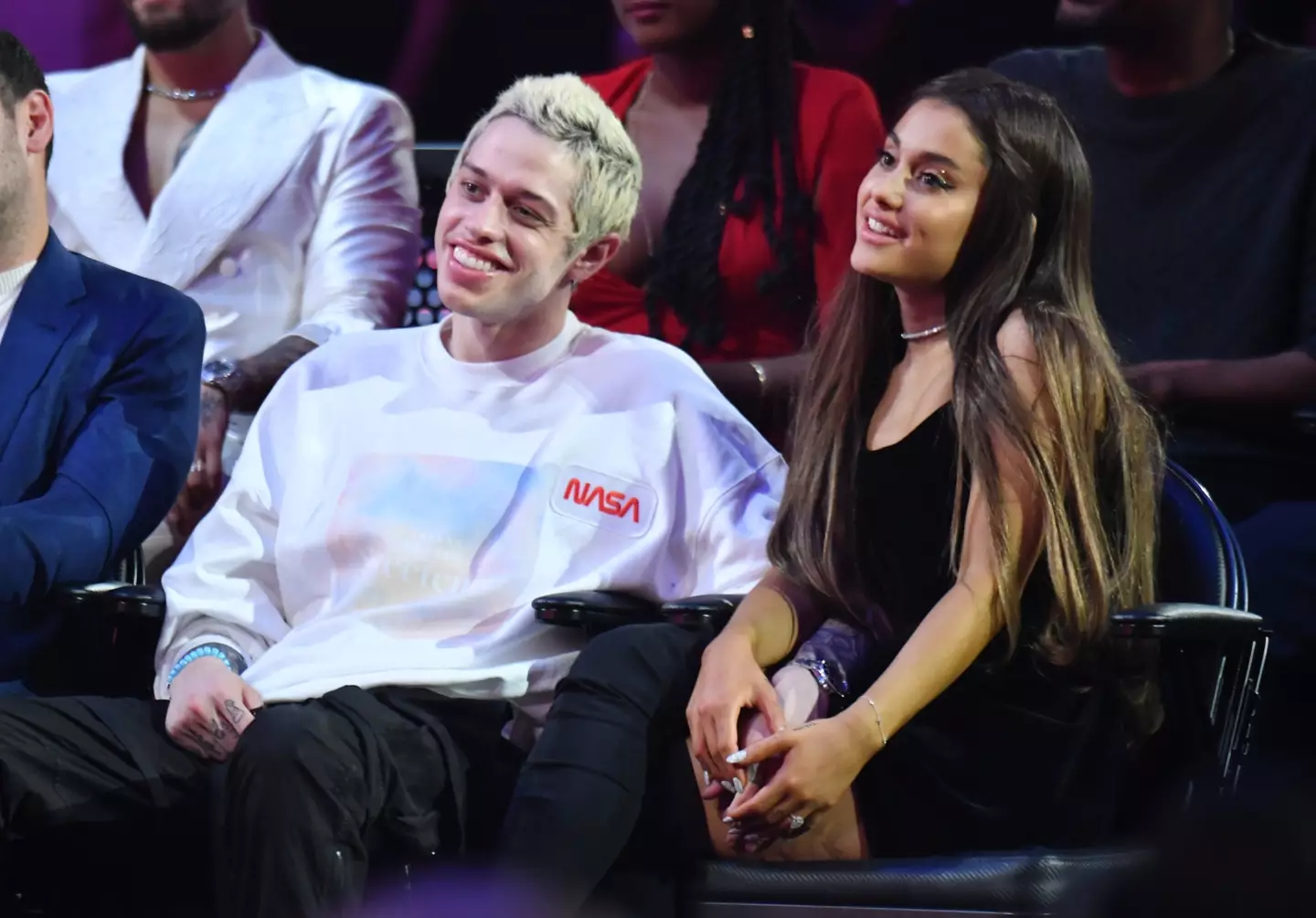Pete Davidson showed up to the funeral with Ariana Grande.