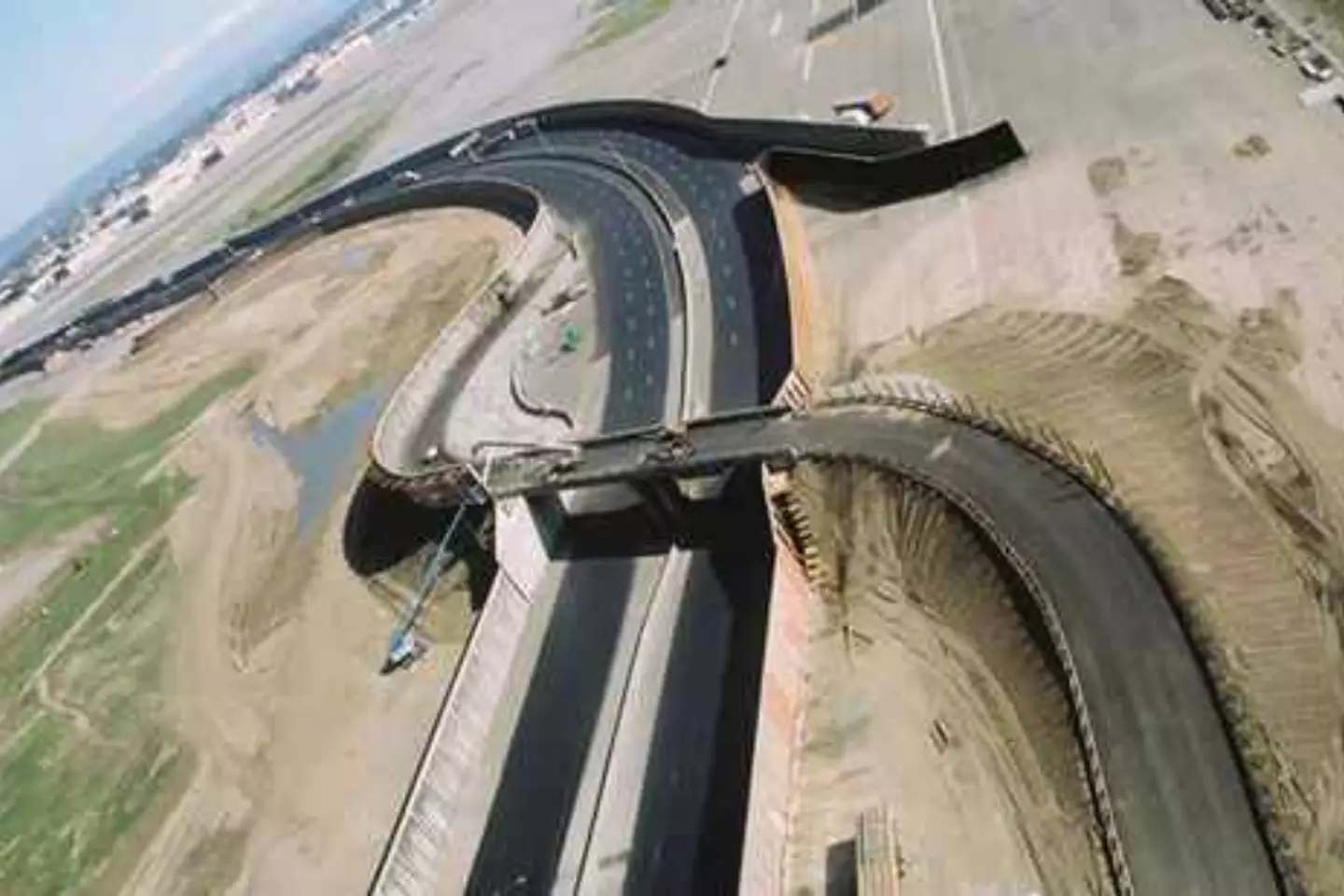 Aerial footage of the 'highway'. (Channel Five)