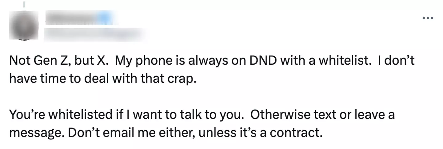 Apparently having 'Do Not Disturb' on 24/7 isn't uncommon.