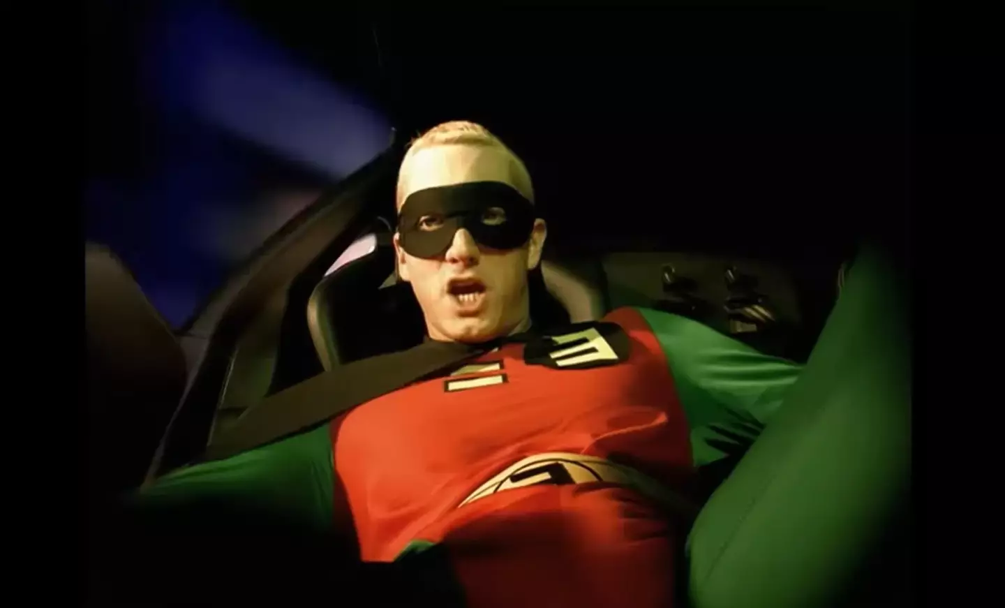An unorthodox crotch shot also returns. (Eminem/YouTube)