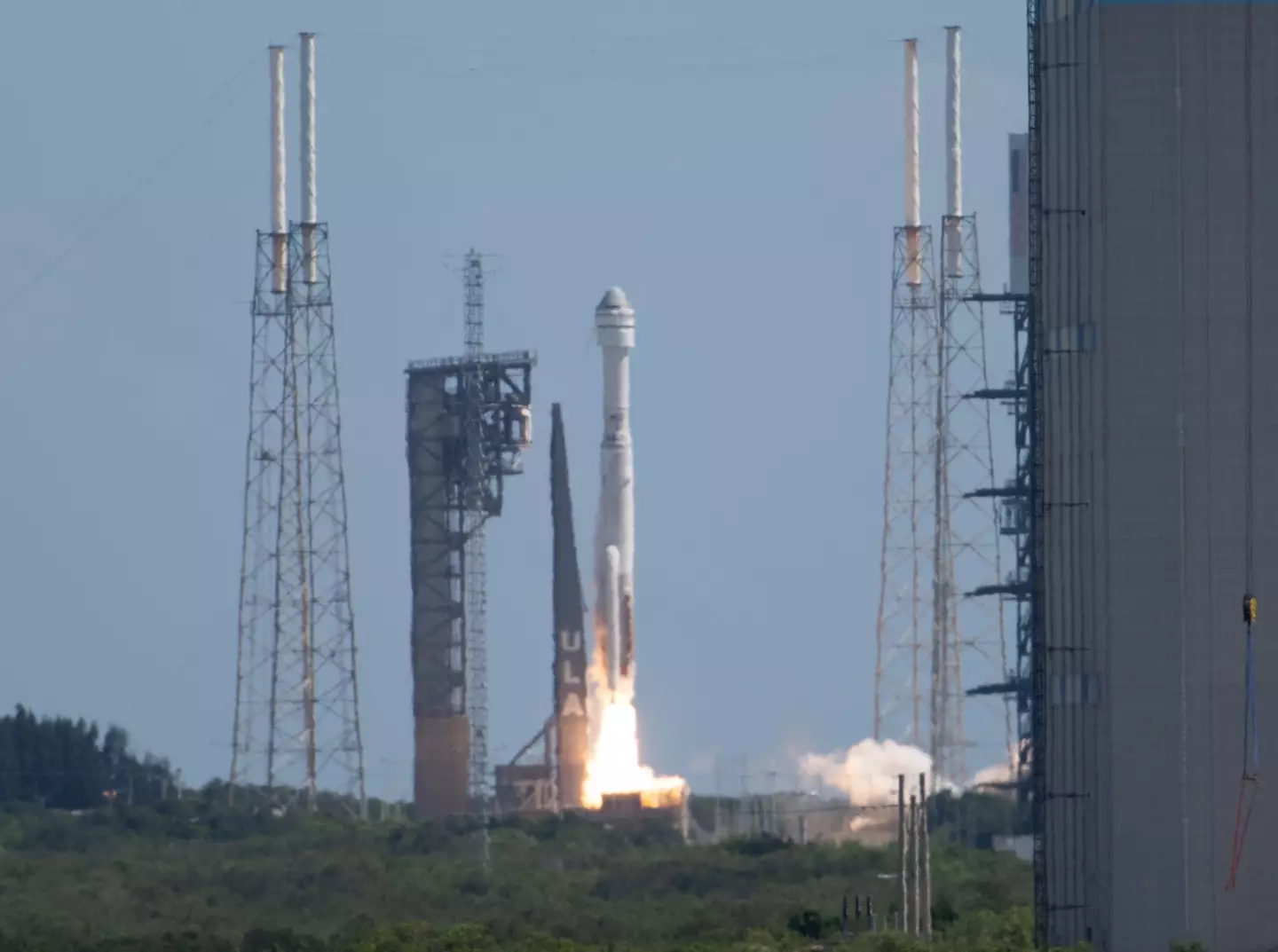 The noise is coming from a speaker in the Boeing Starliner (Joel Kowsky/NASA via Getty Images)