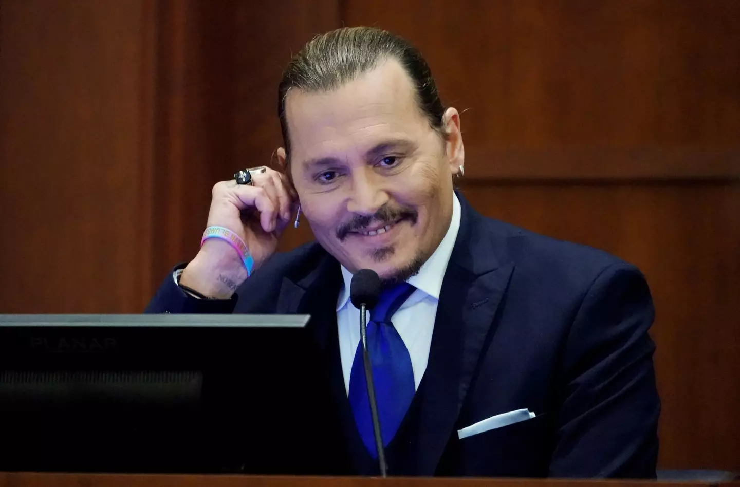 Depp explained the poo was so 'grotesque' that he could 'only laugh'.