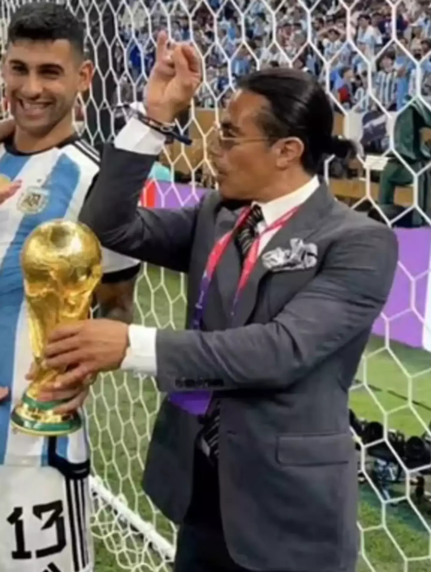 Salt Bae caused controversy at the World Cup.