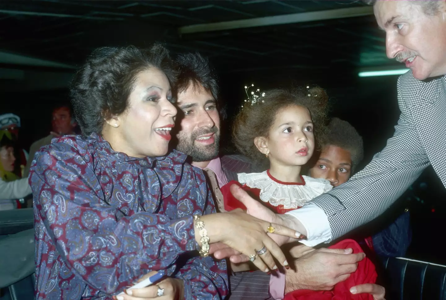 A young Maya Rudolph seen with her parents, Richard Rudolph and Minnie Riperton. (Michael Ochs Archive/Getty Images)
