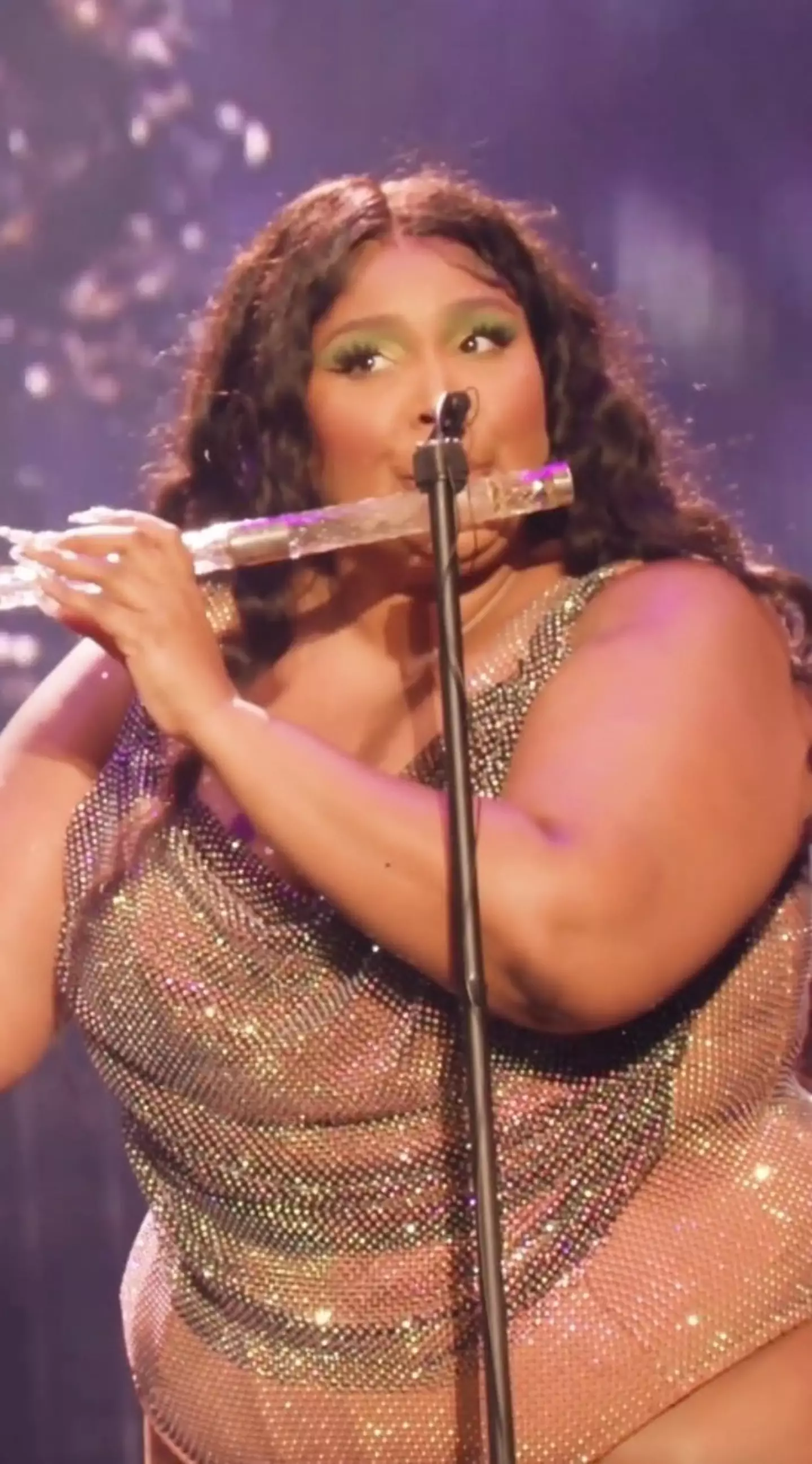 Lizzo well and truly rocked the 200-year-old crystal flute.
