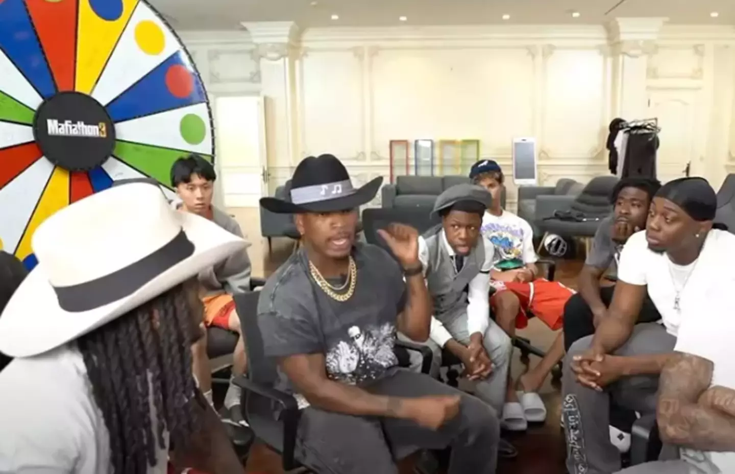 Kai Cenat and his friends had many questions for Ne-Yo on the logistics of his relationship (Kai Cenat/YouTube)