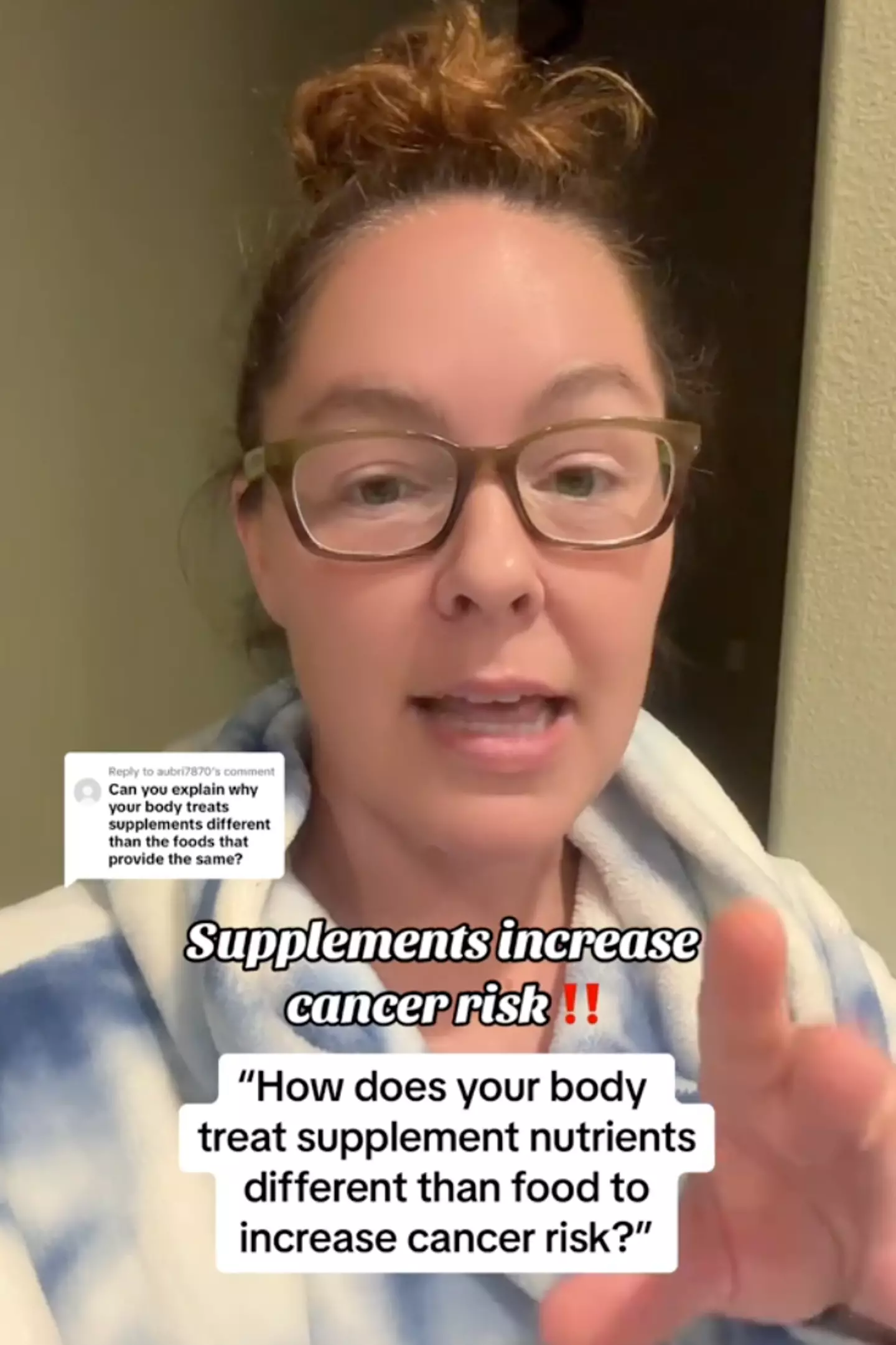 Not everyone agreed on the dieticians advice, however (TikTok/@oncology.nutrition.rd)