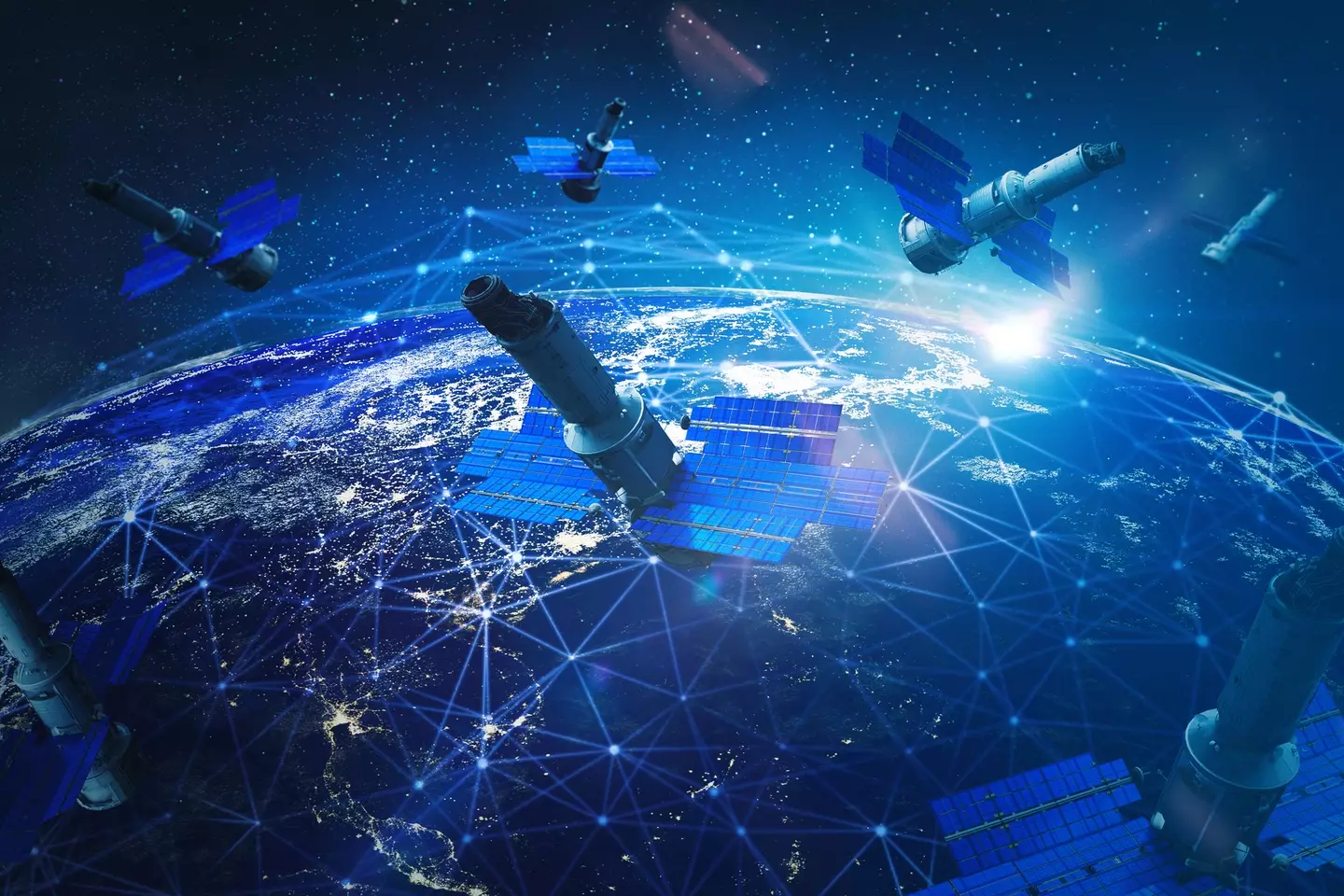 As part of the 'Golden Dome' mission, hundreds of satellites will be launched into orbit (Getty stock)