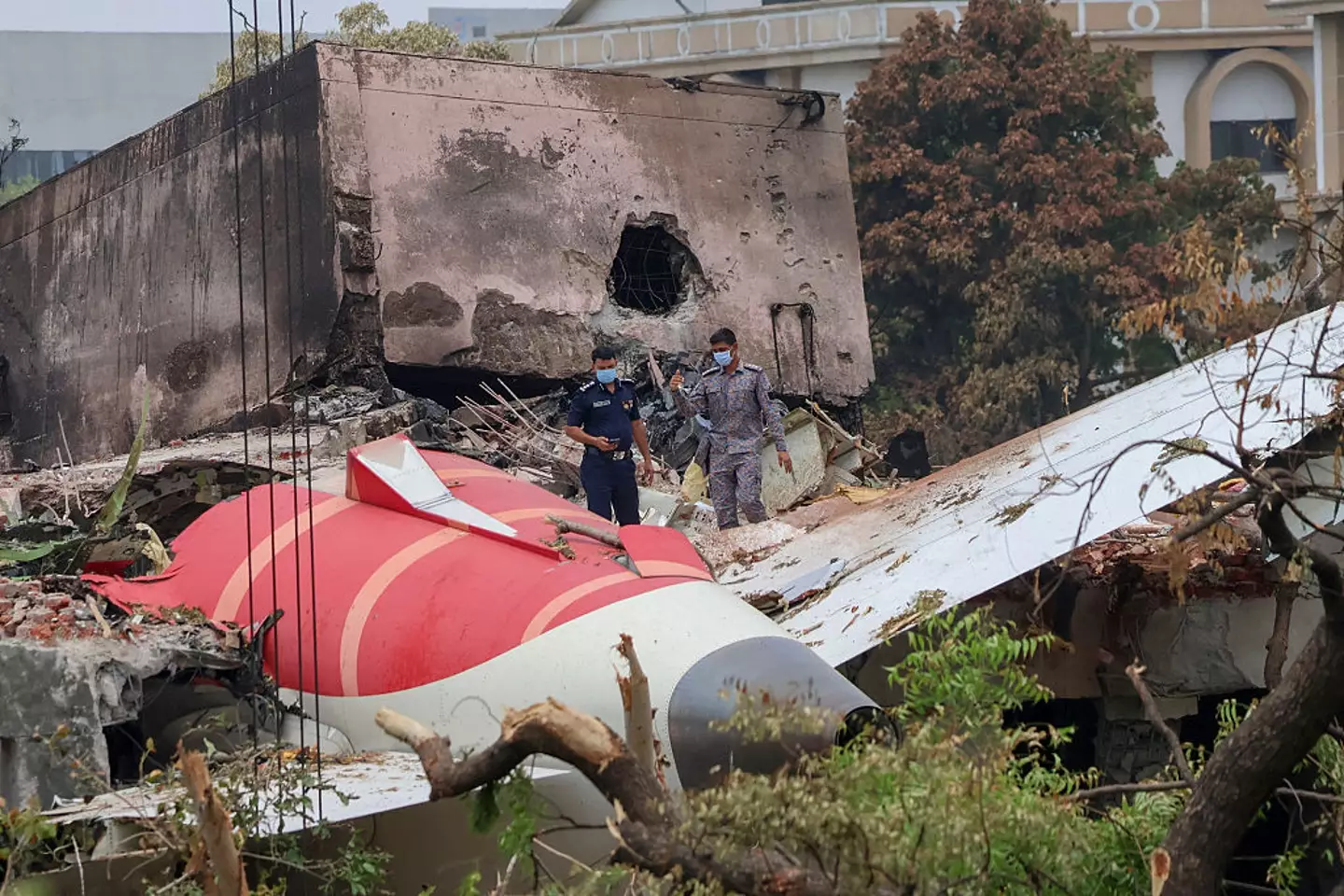 All but one Air India passenger on the plane died (BASIT ZARGAR/Middle east images/AFP via Getty Images)