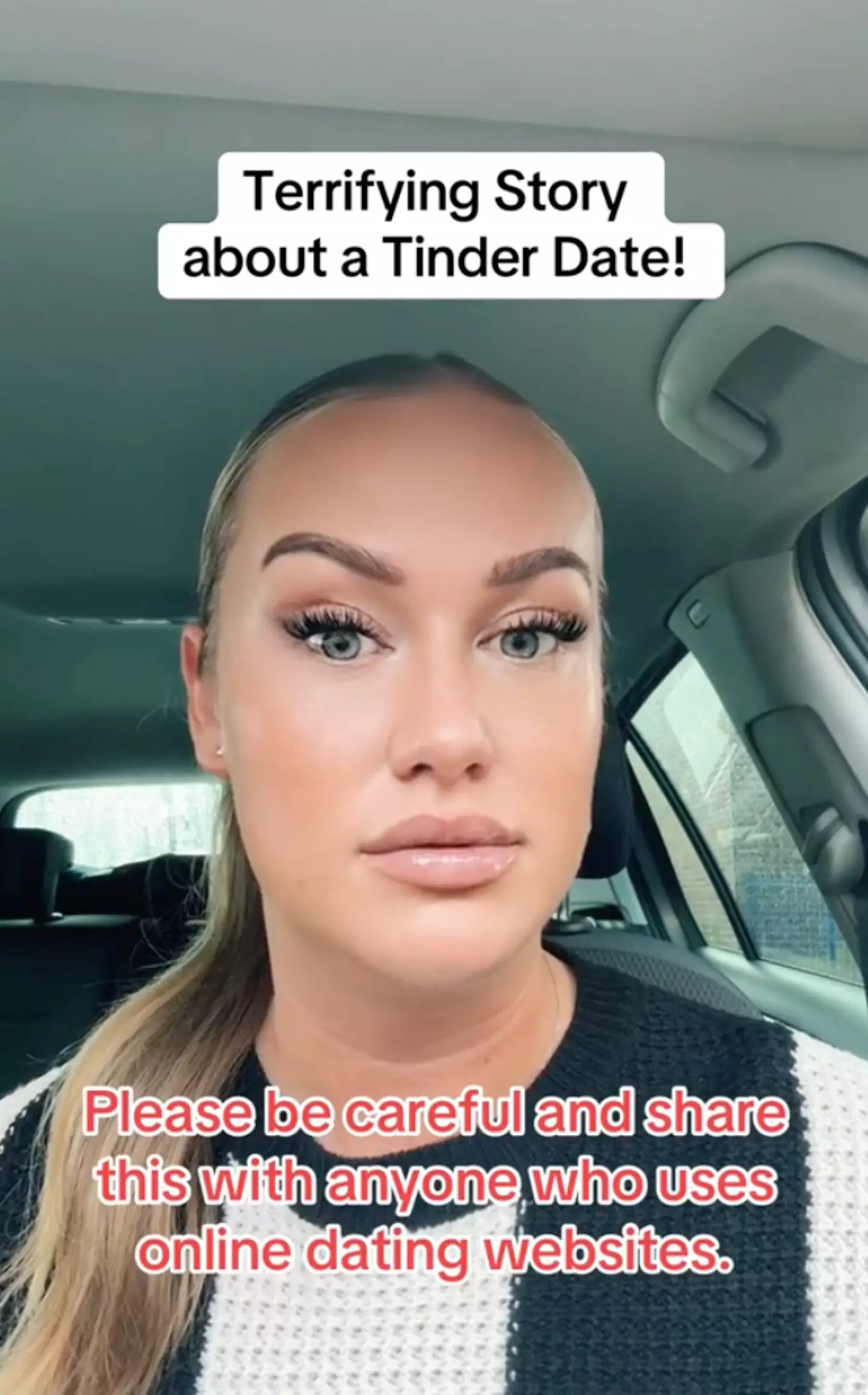 Brookes has provided a stern warning for those using dating apps (TikTok/@brookestok)